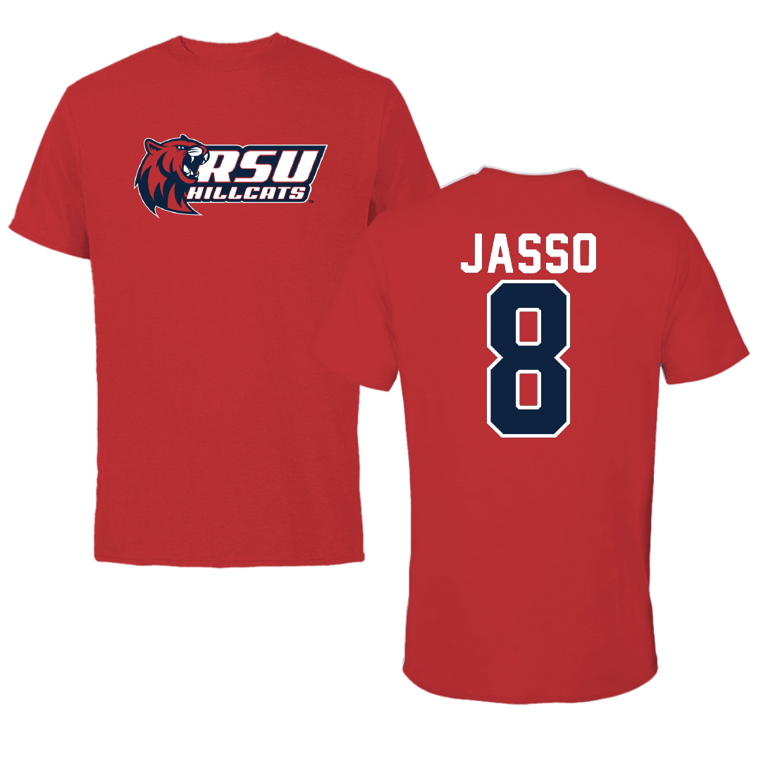 Rogers State University Soccer Red Tee - #8 Amaris Jasso