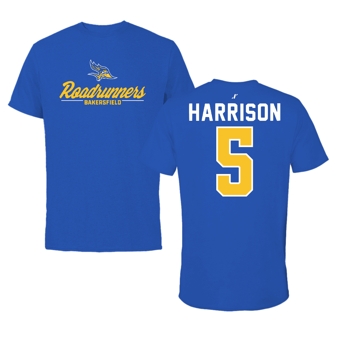 California State University-Bakersfield Softball Blue General Tee - #5 Aariana Harrison