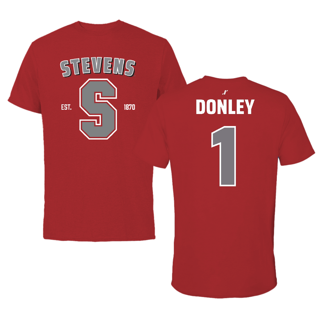 Stevens Institute of Technology Soccer Canvas Red General Tee - #1 Kendra Donley