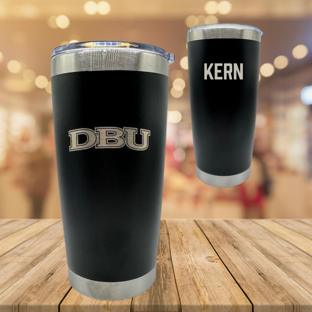 Dallas Baptist University TF and XC Black Stainless Steel Tumbler - Emily Kern