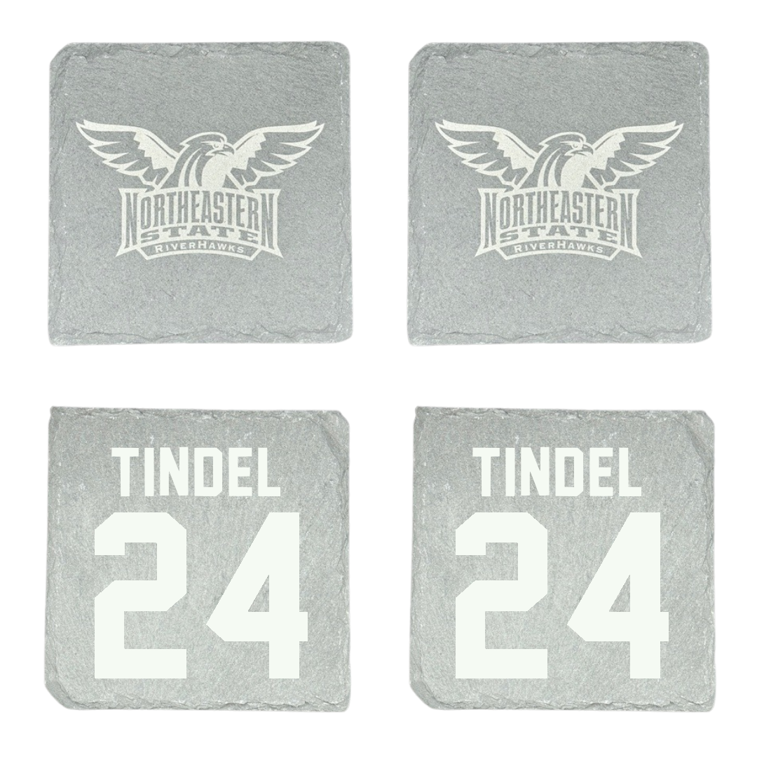 Northeastern State University Softball Stone Coaster (4 Pack)  - #24 Korynn Tindel
