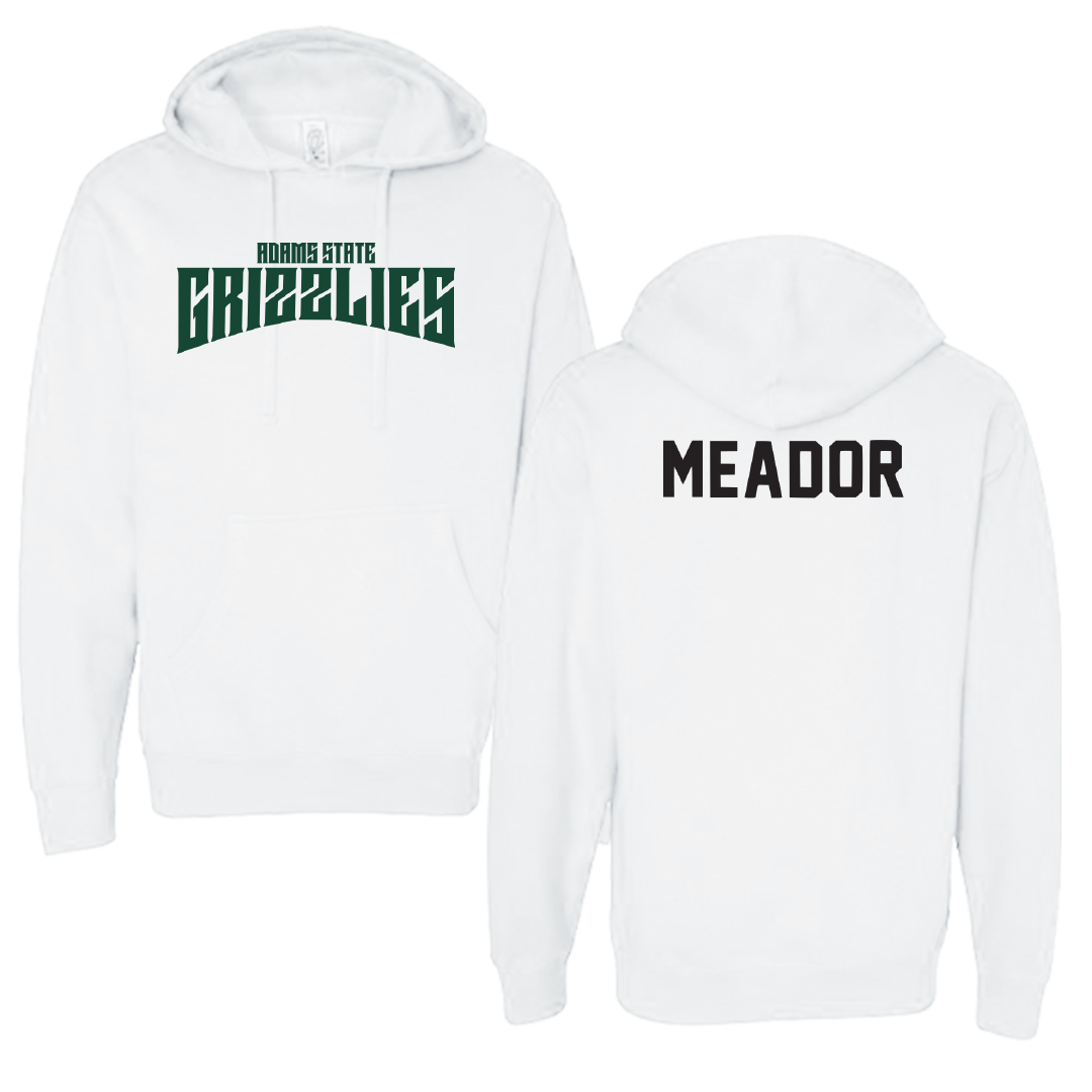 Adams State University Baseball White Classic Hoodie - Billy Meador