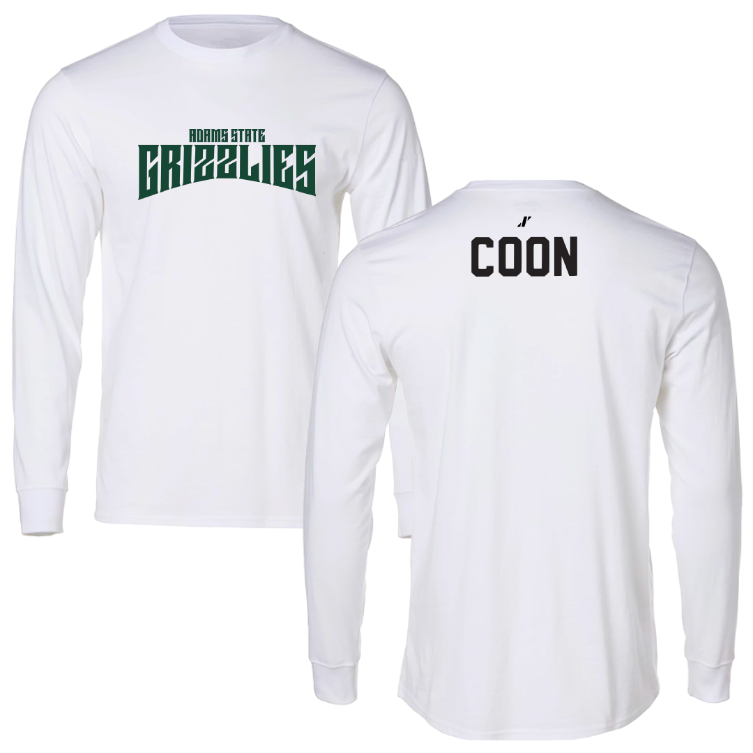 Adams State University Wrestling White Classic Long Sleeve - Josh Coon