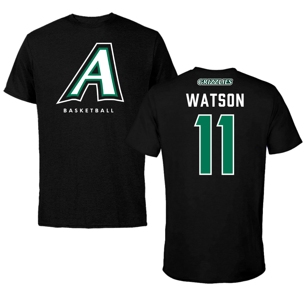 Adams State University Basketball Black Block Tee - #11 Elaina Watson