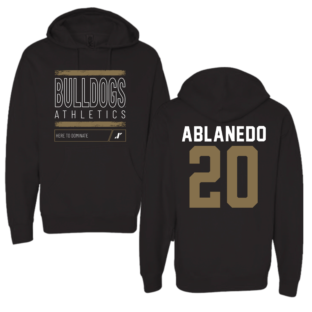 Bryant University Soccer Black Dominate Hoodie - #20 Pablo Ablanedo