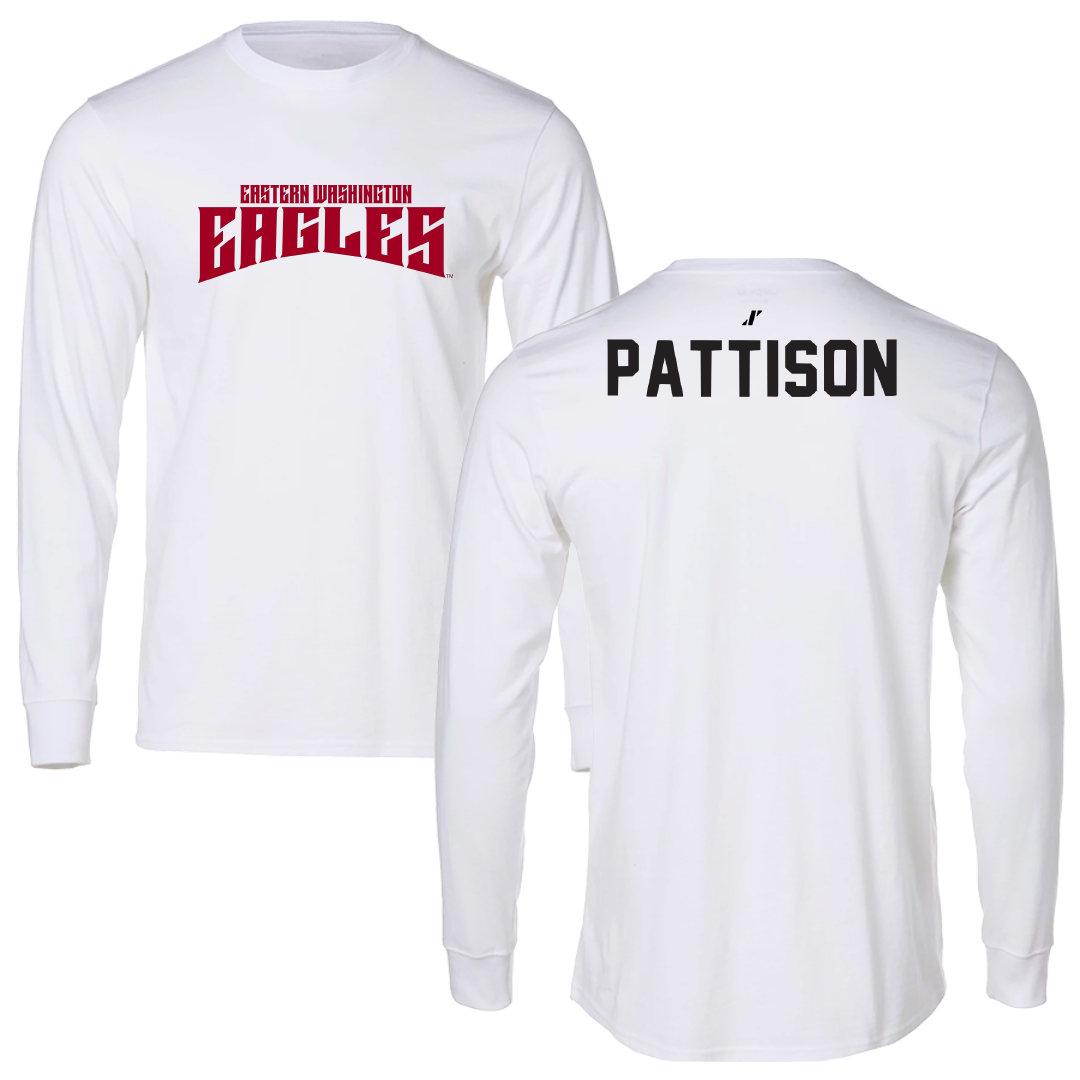 Eastern Washington University TF and XC White Classic Performance Long Sleeve - Chloe Pattison