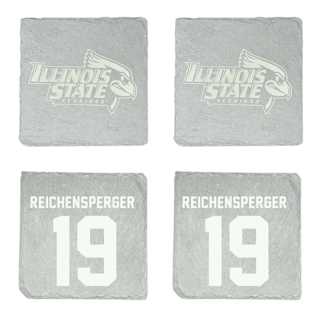 Illinois State University Volleyball Stone Coaster (4 Pack)  - #19 Hannah Reichensperger
