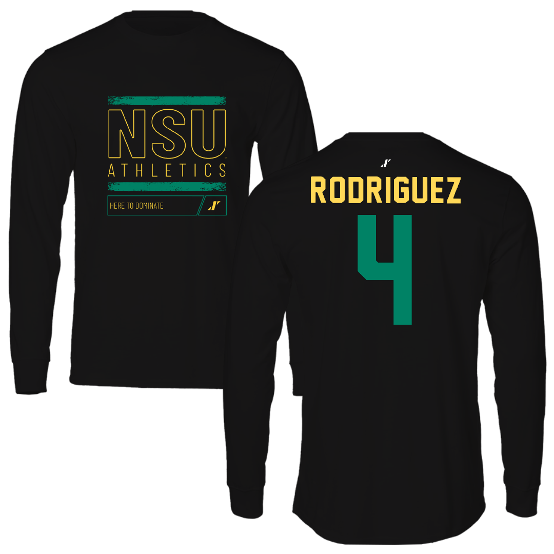 Norfolk State University Baseball Black Dominate Long Sleeve - #4 Raphael Rodriguez