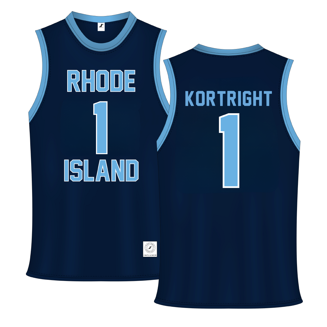 University of Rhode Island Navy Basketball Jersey - #1 Luis Kortright