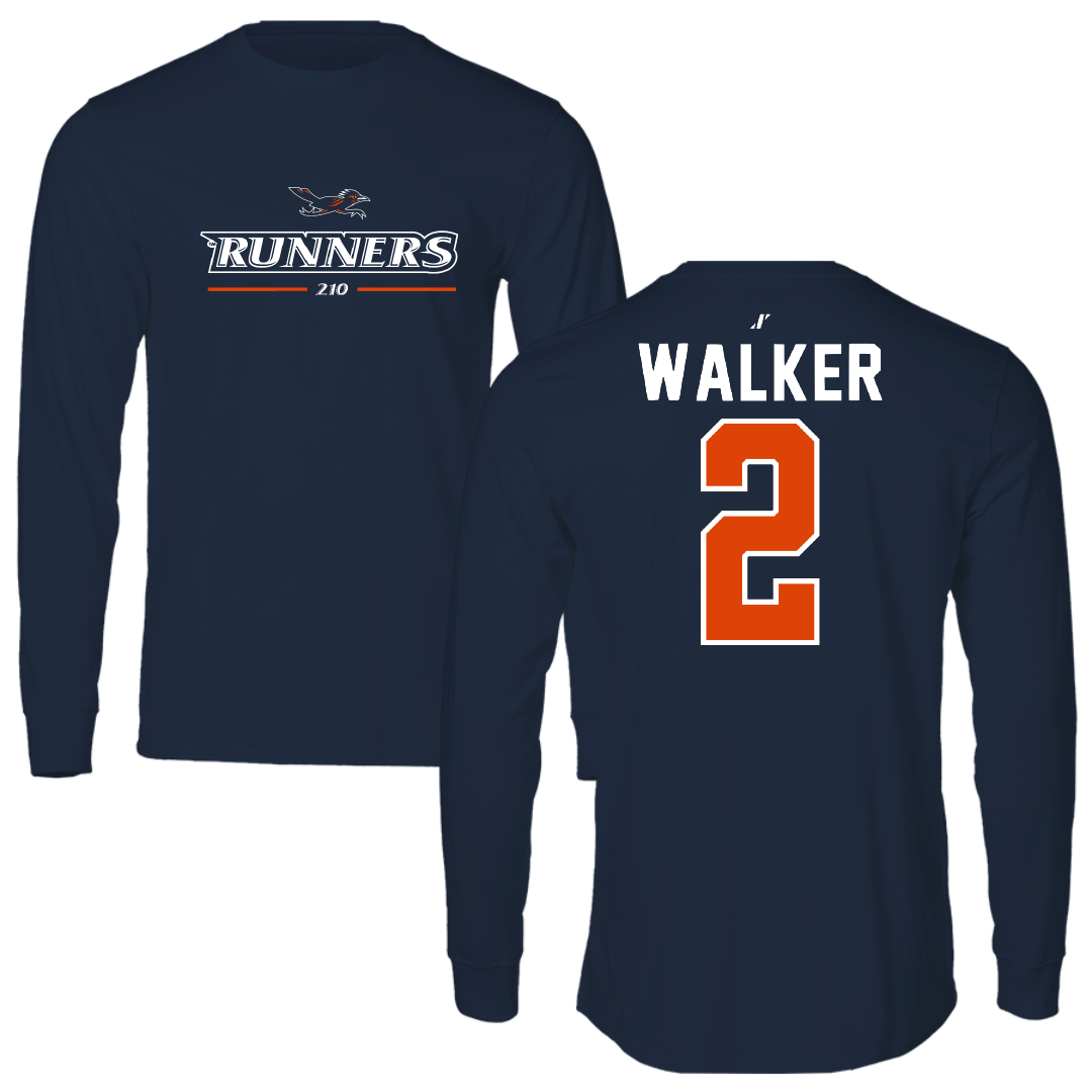 University of Texas at San Antonio Baseball Navy General Long Sleeve - #2 Isaiah Walker