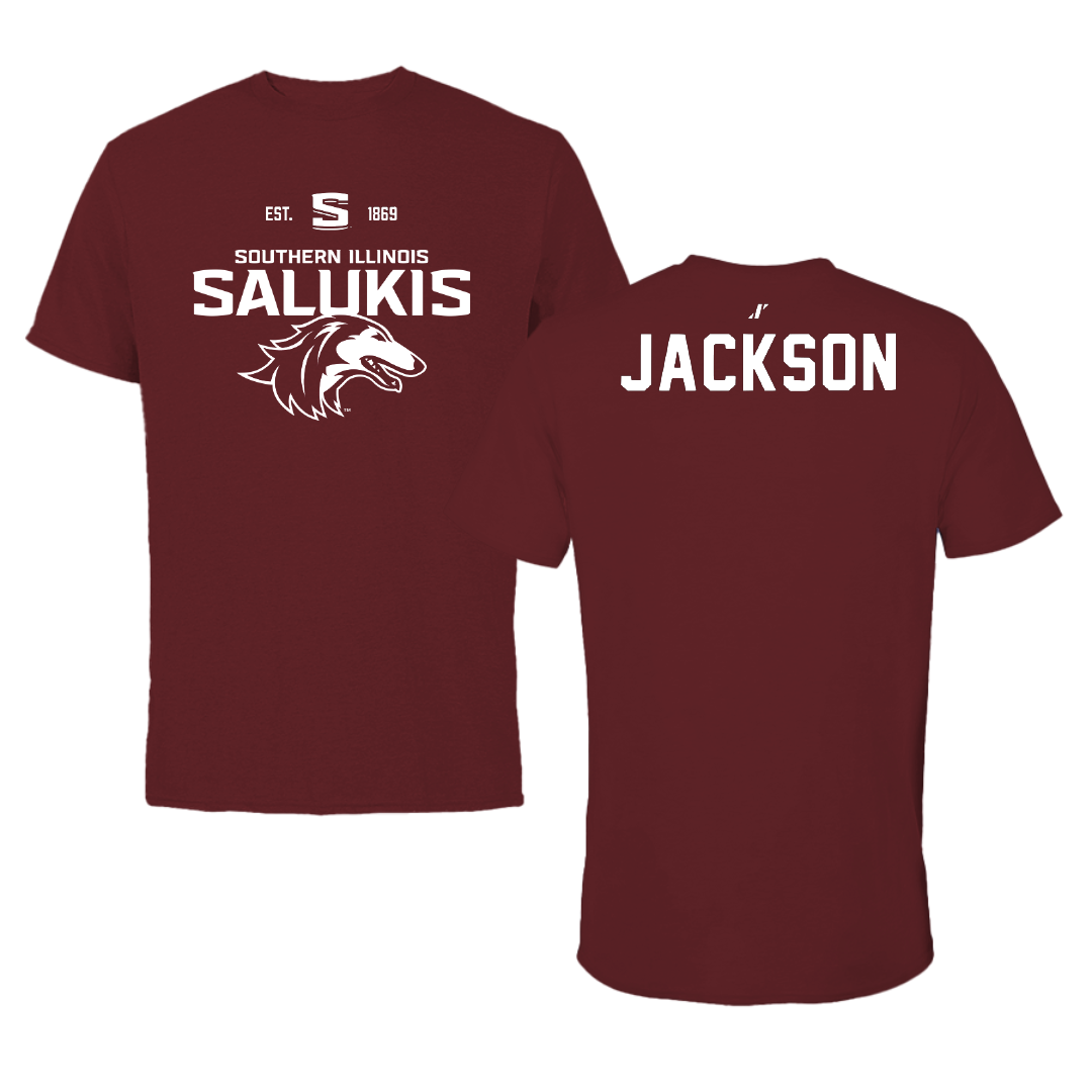Southern Illinois University at Carbondale TF and XC Maroon General Performance Tee - Andre Jackson