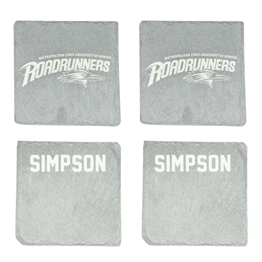 Metropolitan State University of Denver TF and XC Stone Coaster (4 Pack)  - Jacob Simpson