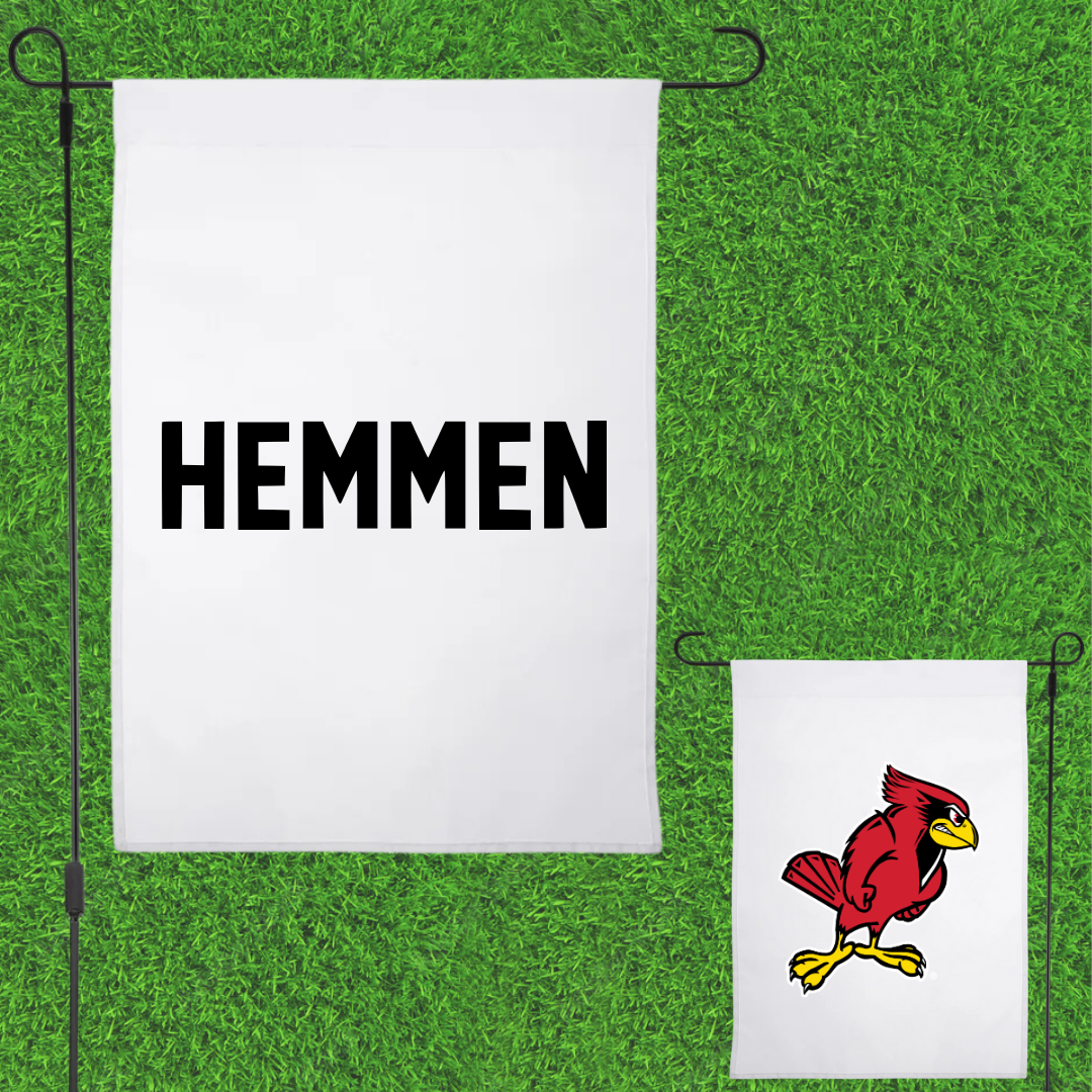 Illinois State University Track and Field White Garden Flag - Isabelle Hemmen