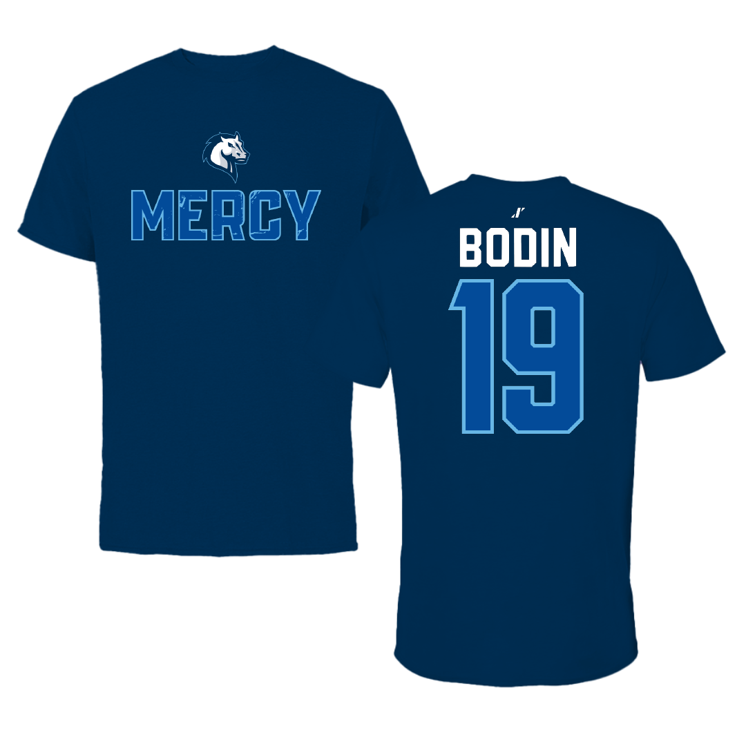 Mercy University Baseball Navy General Tee - #19 Joey Bodin