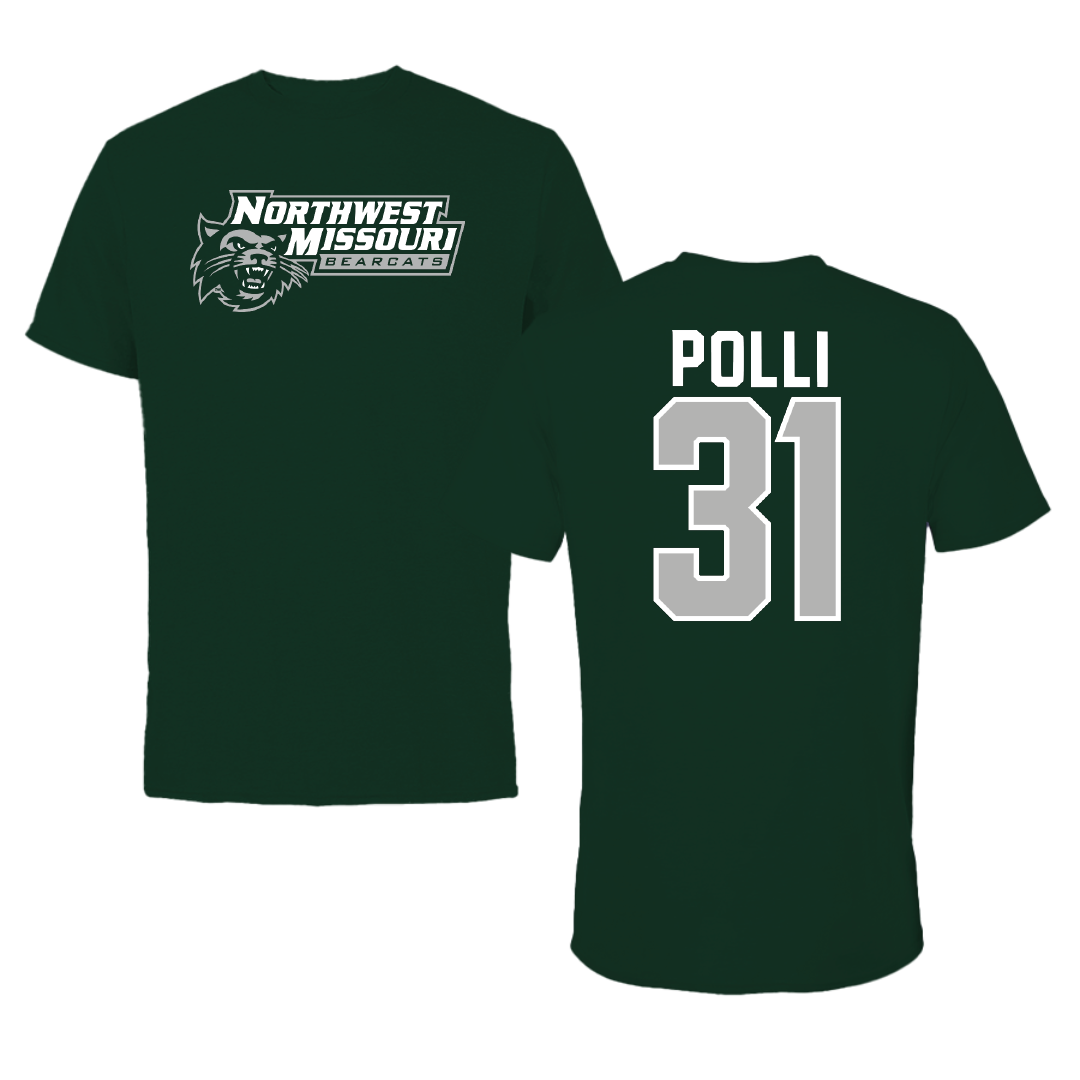Northwest Missouri State University Baseball Forest Green Performance Tee - #31 Connor Polli