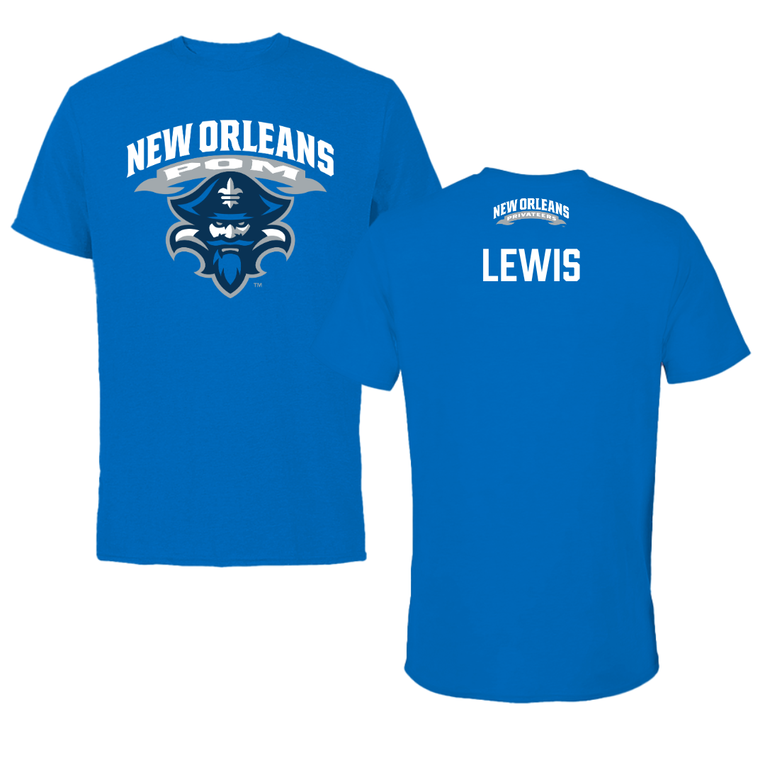 University of New Orleans POM Blue Tee - Caylum Lewis