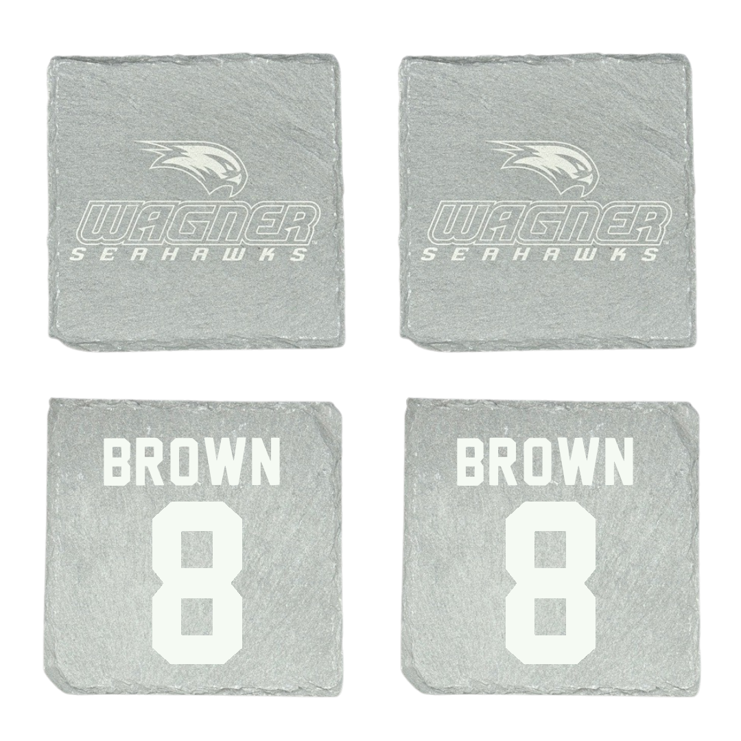 Wagner College Football Stone Coaster (4 Pack)  - #8 Jayden Brown