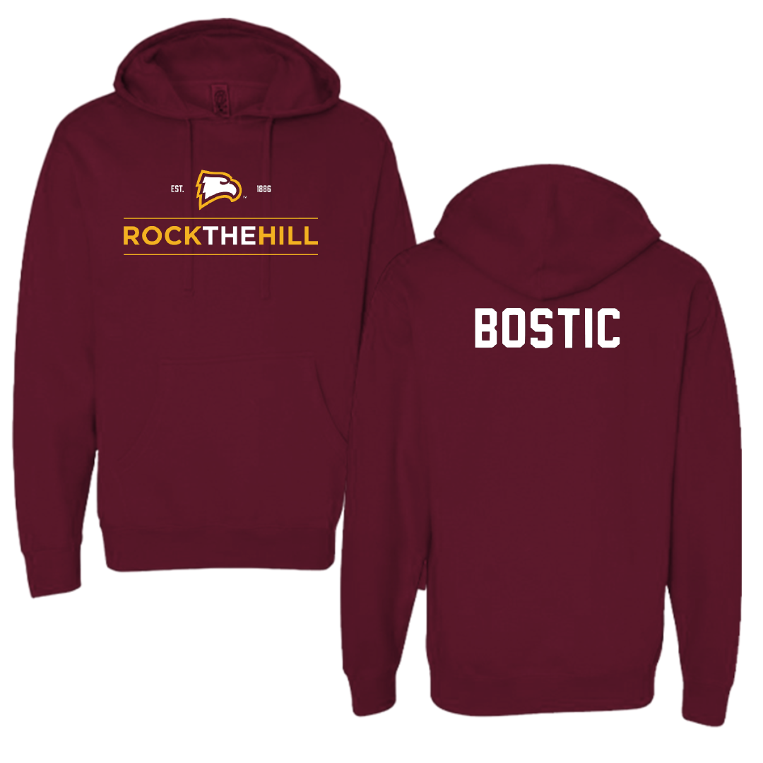 Winthrop University TF and XC Garnet General Hoodie - Jaylen Bostic