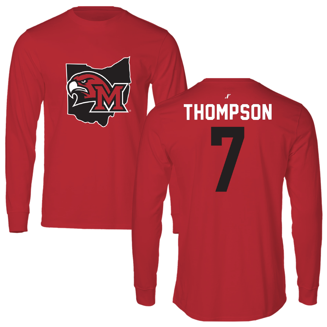 Miami University (Ohio) Soccer Red State Performance Long Sleeve - #7 Sydney Thompson