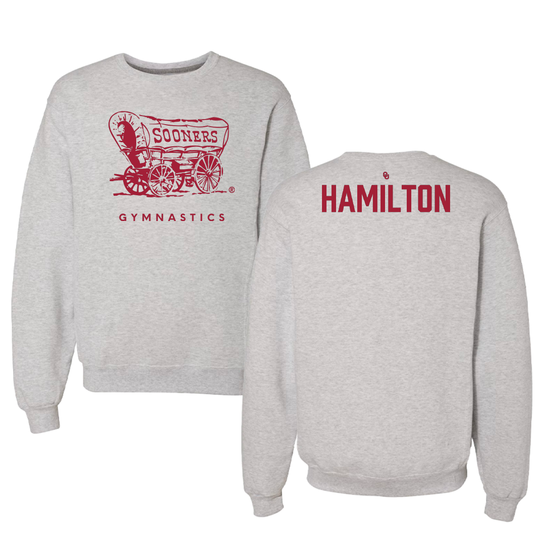 University of Oklahoma Gymnastics Gray Crewneck - Nicholas Hamilton