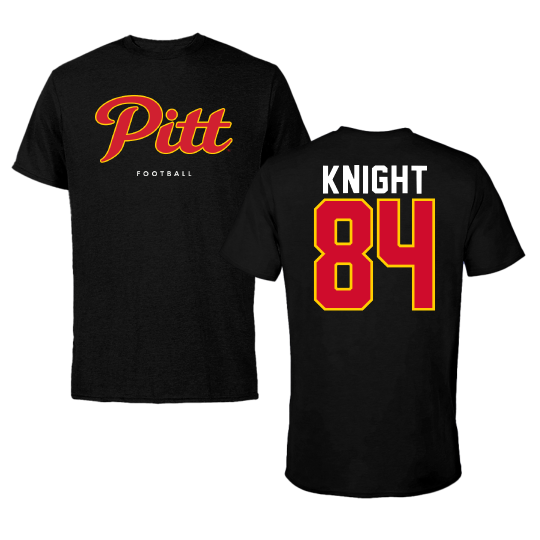 Pittsburg State University Football Black Performance Tee - #84 Jaydon Knight