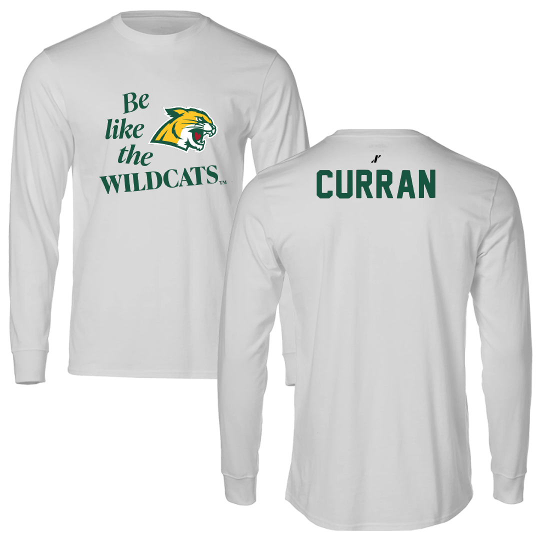 Northern Michigan University Greco-Roman Wrestling Light Gray Be Like Us Long Sleeve - Patrick Curran