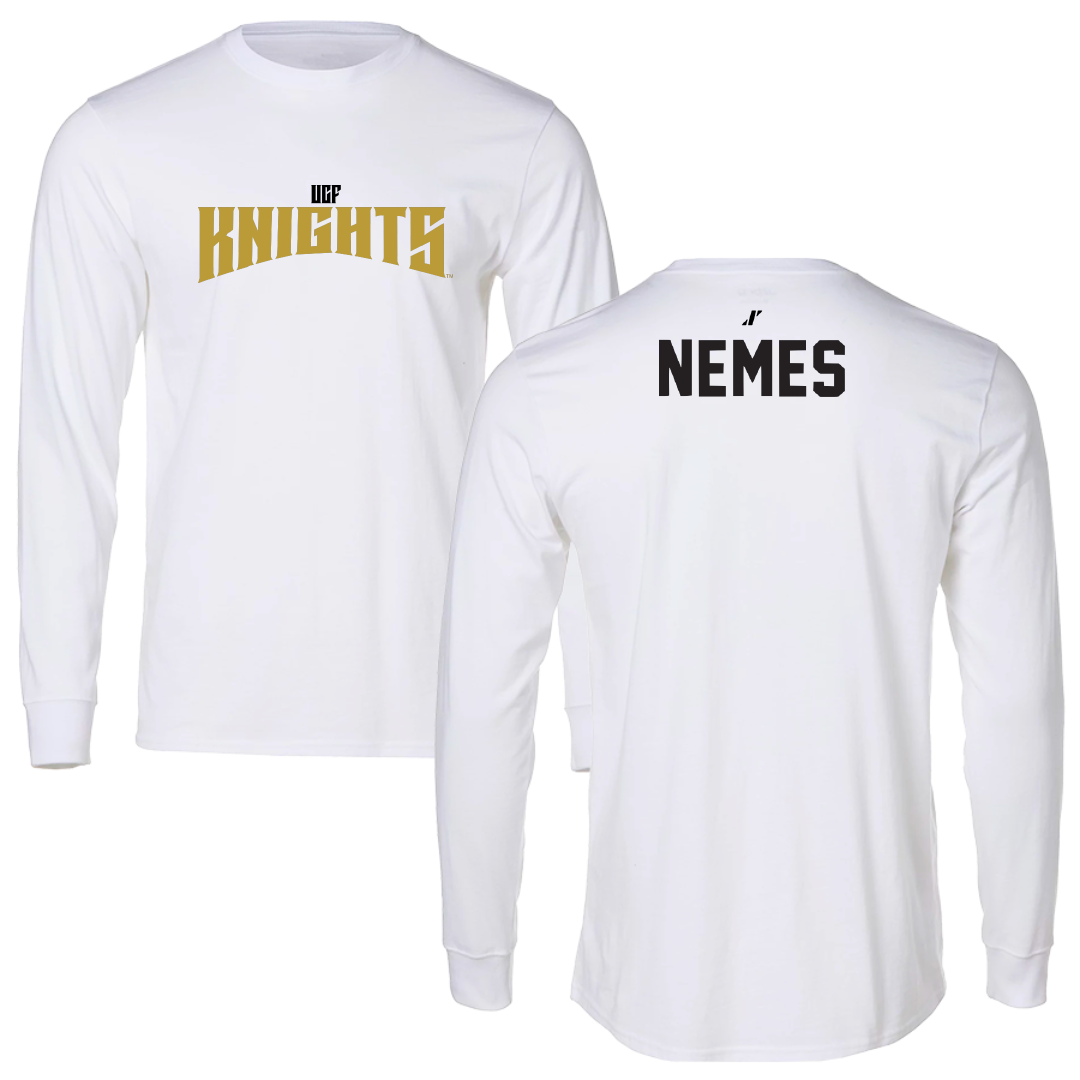 University of Central Florida Golf White Classic Performance Long Sleeve - Caroline Nemes