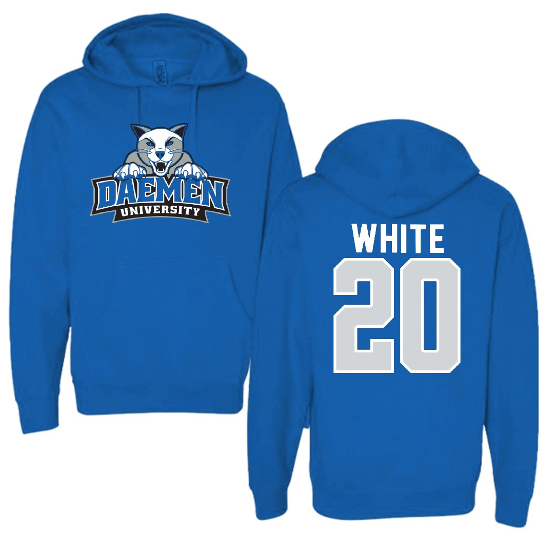 Daemen University Volleyball Blue Hoodie - #20 Aidan White