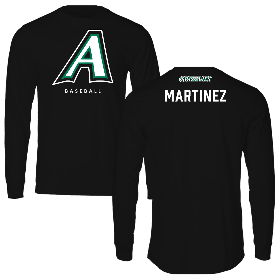 Adams State University Baseball Black Block Long Sleeve - Tristen Martinez