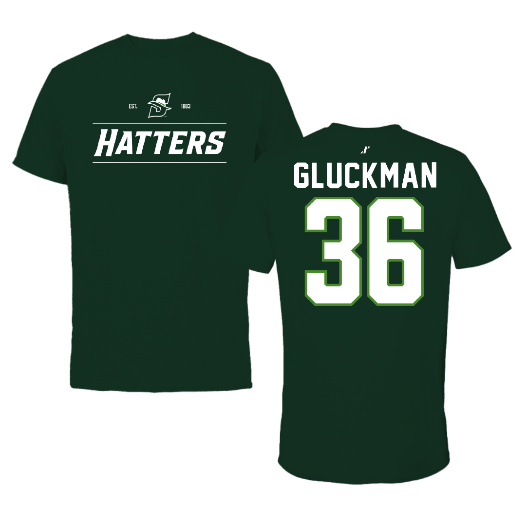 Stetson University Baseball Forest Green General Tee - #36 Bryce Gluckman