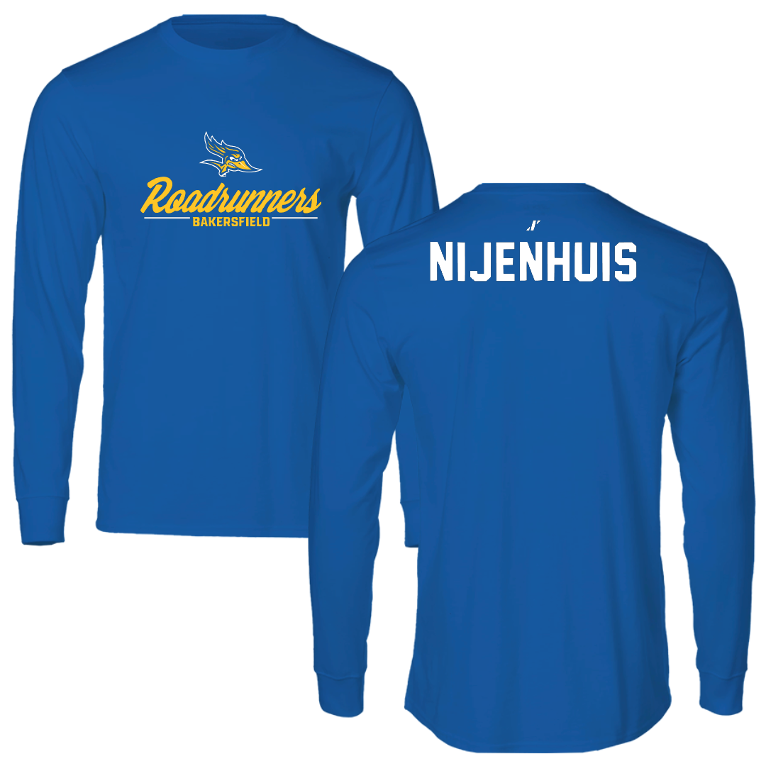 California State University-Bakersfield Wrestling Blue General Performance Long Sleeve - Gerrit Nijenhuis
