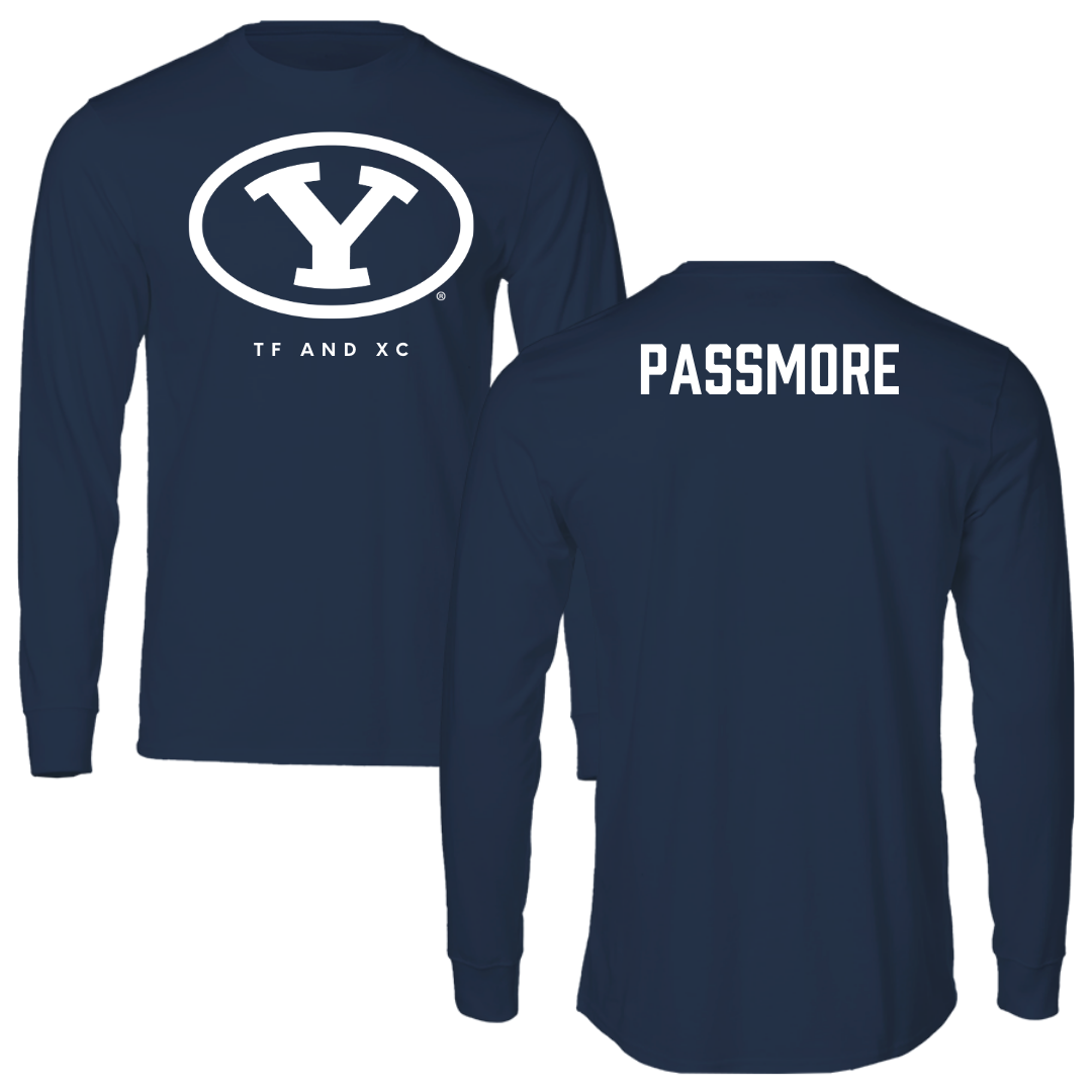 Brigham Young University TF and XC Navy Performance Long Sleeve - Maddie Passmore