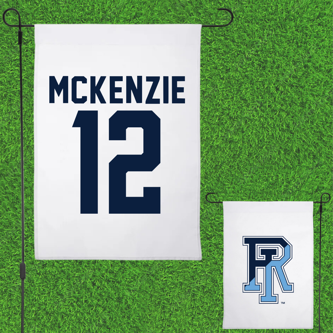 University of Rhode Island Baseball White Garden Flag - #12 Brody McKenzie