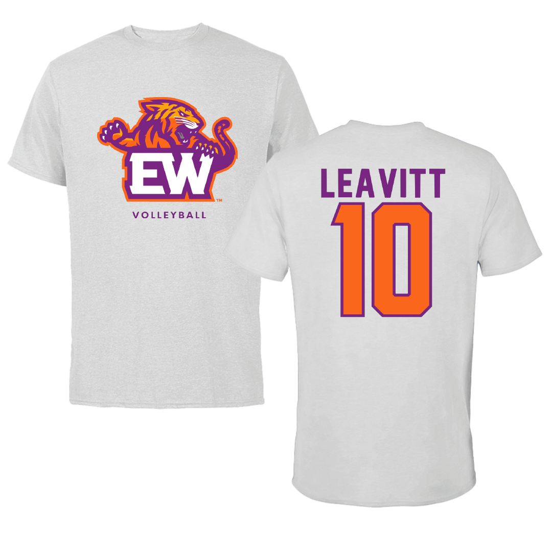 Edward Waters University Volleyball Light Gray Tee - #10 Damon Leavitt
