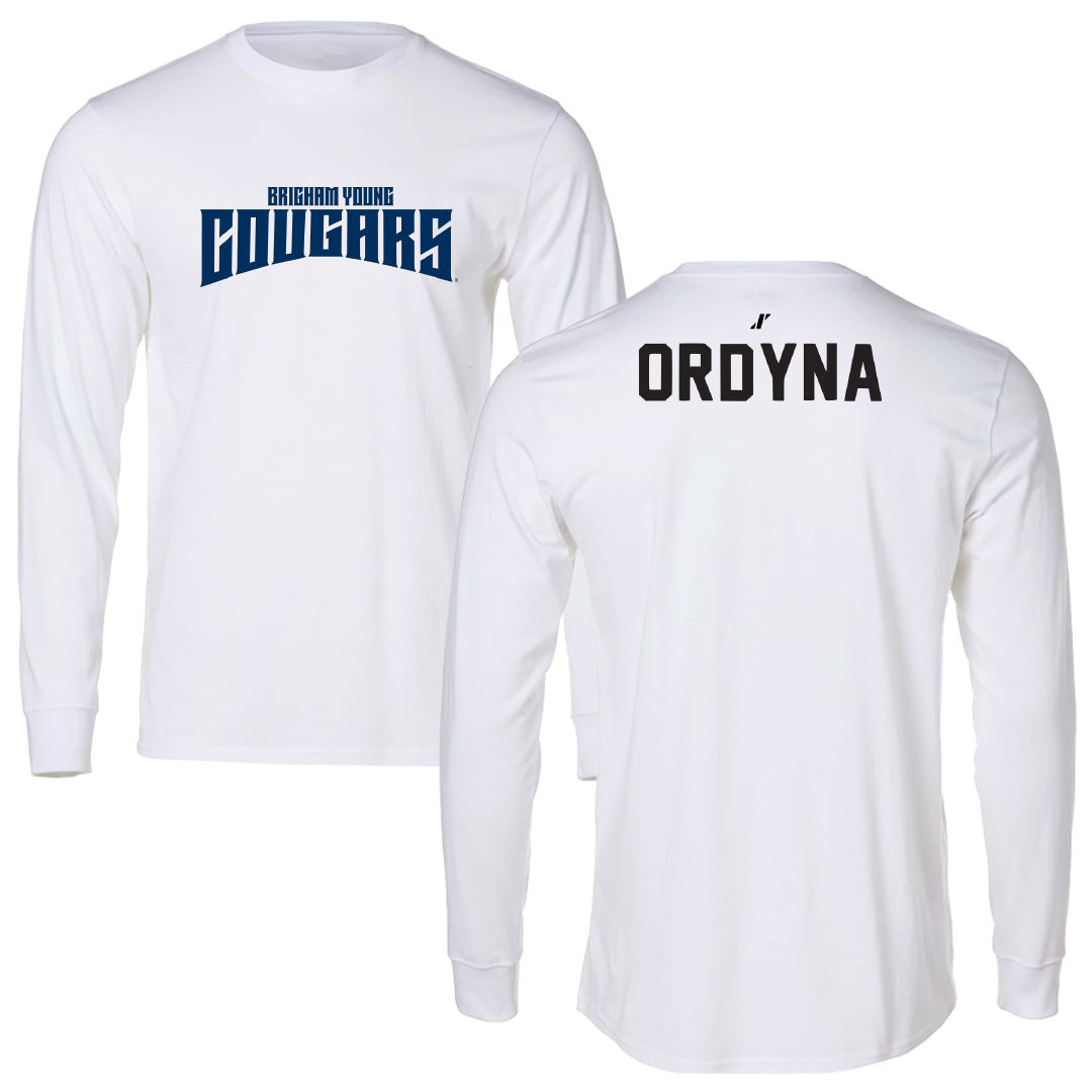Brigham Young University Swimming & Diving White Classic Performance Long Sleeve - Aubryn Ordyna