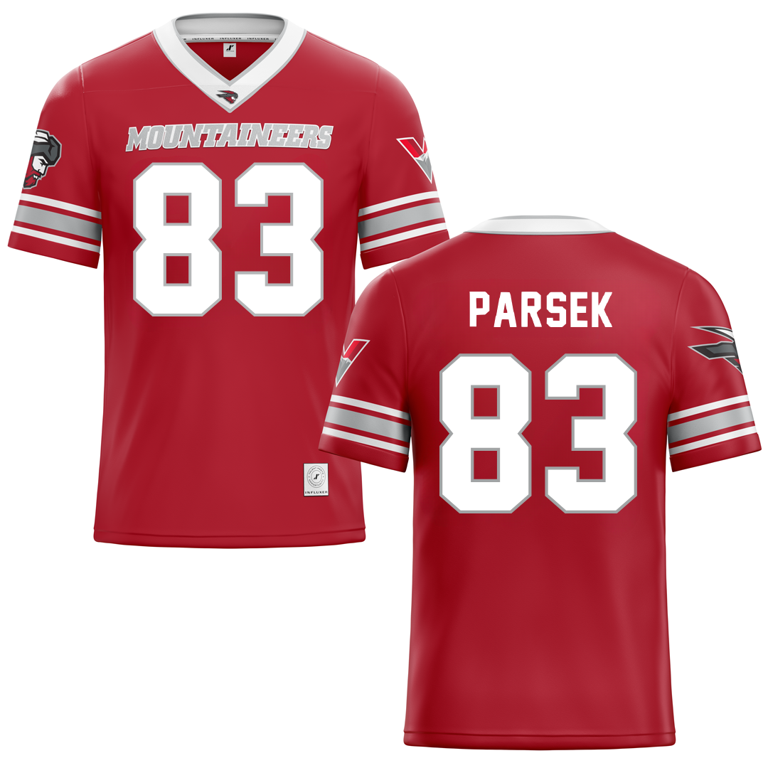 Western Colorado University Red Football Jersey - #83 Daniel Parsek