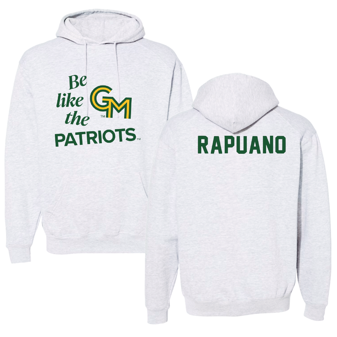 George Mason University Wrestling Light Gray Be Like Us Hoodie - Michael Rapuano