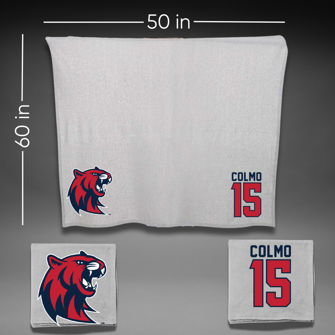 Rogers State University Soccer Gray Blanket - #15 Taylor Colmo