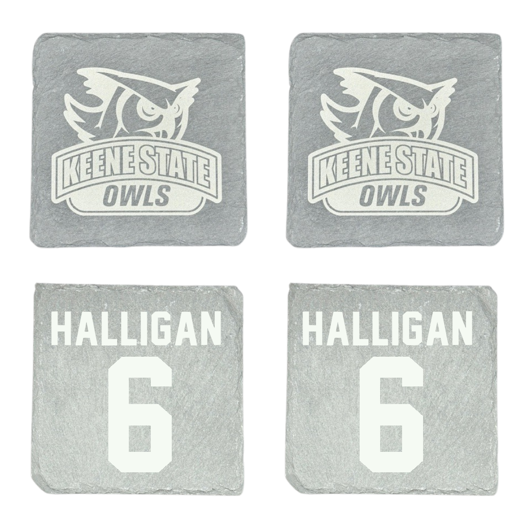 Keene State College Soccer Stone Coaster (4 Pack)  - #6 Claire Halligan