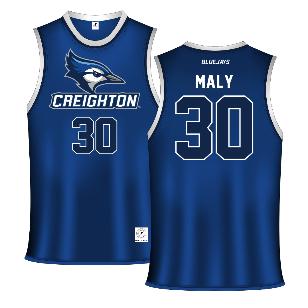 Creighton University Blue Basketball Jersey - #30 Morgan Maly