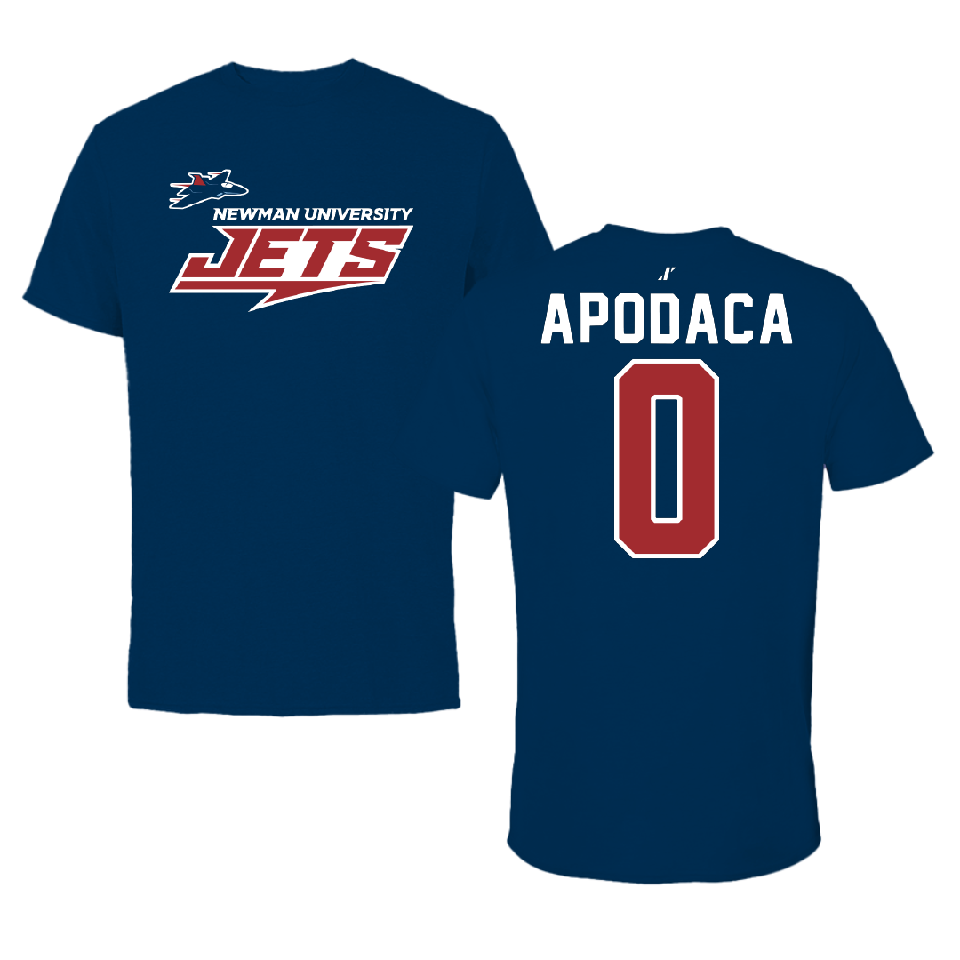 Newman University Soccer Navy General Tee - #0 Carla Apodaca
