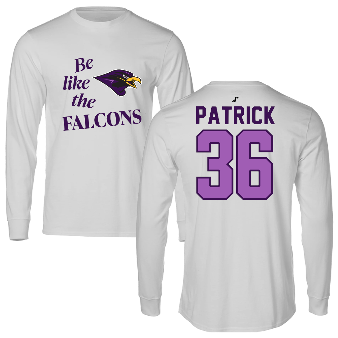 University of Montevallo Baseball Light Gray Be Like Us Long Sleeve - #36 Sam Patrick