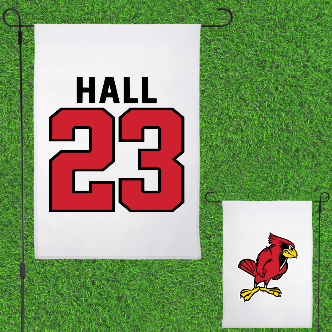 Illinois State University Soccer White Garden Flag - #23 Abby Hall