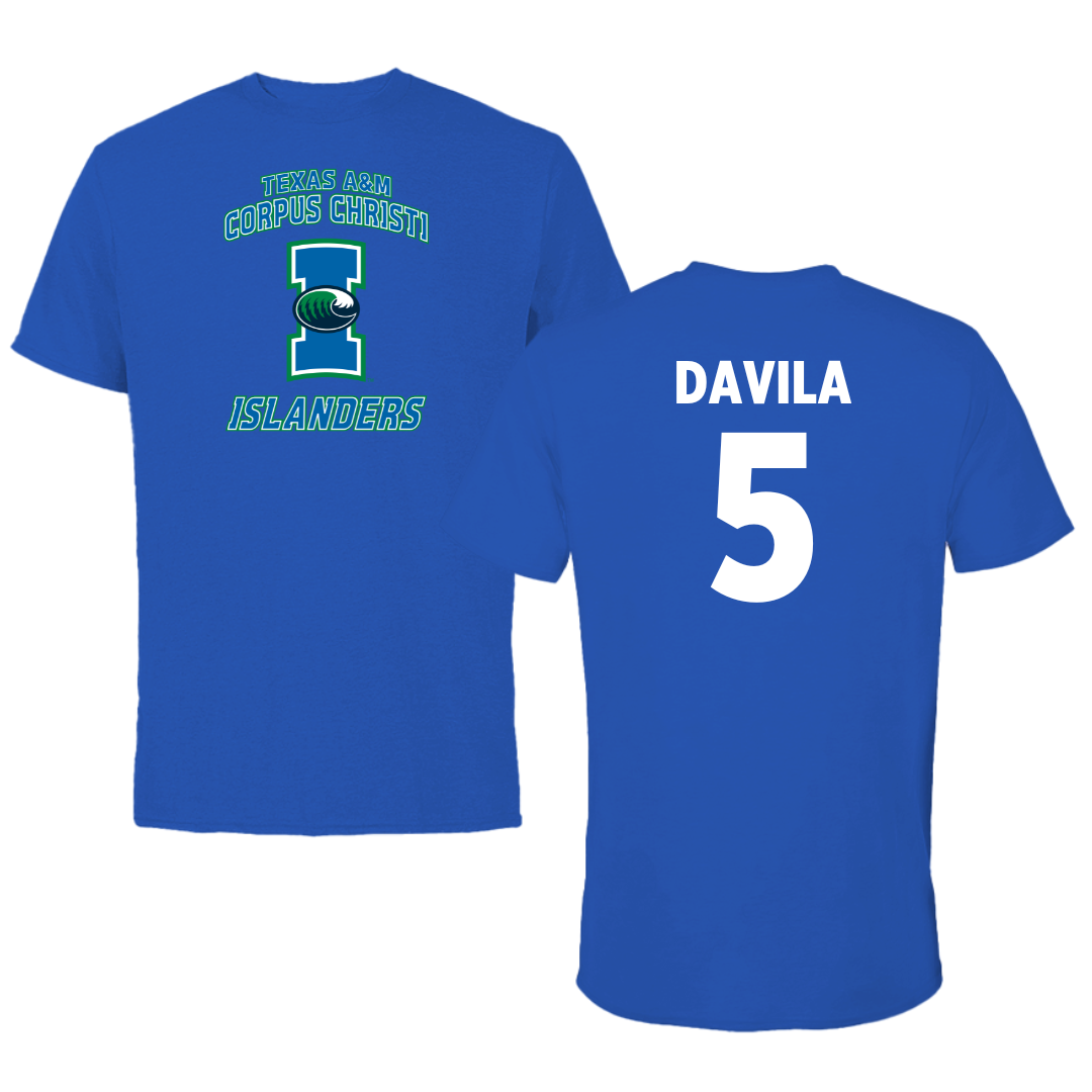 Texas A&M University-Corpus Christi Softball Blue Islanders Performance Tee - #5 Crystal Davila
