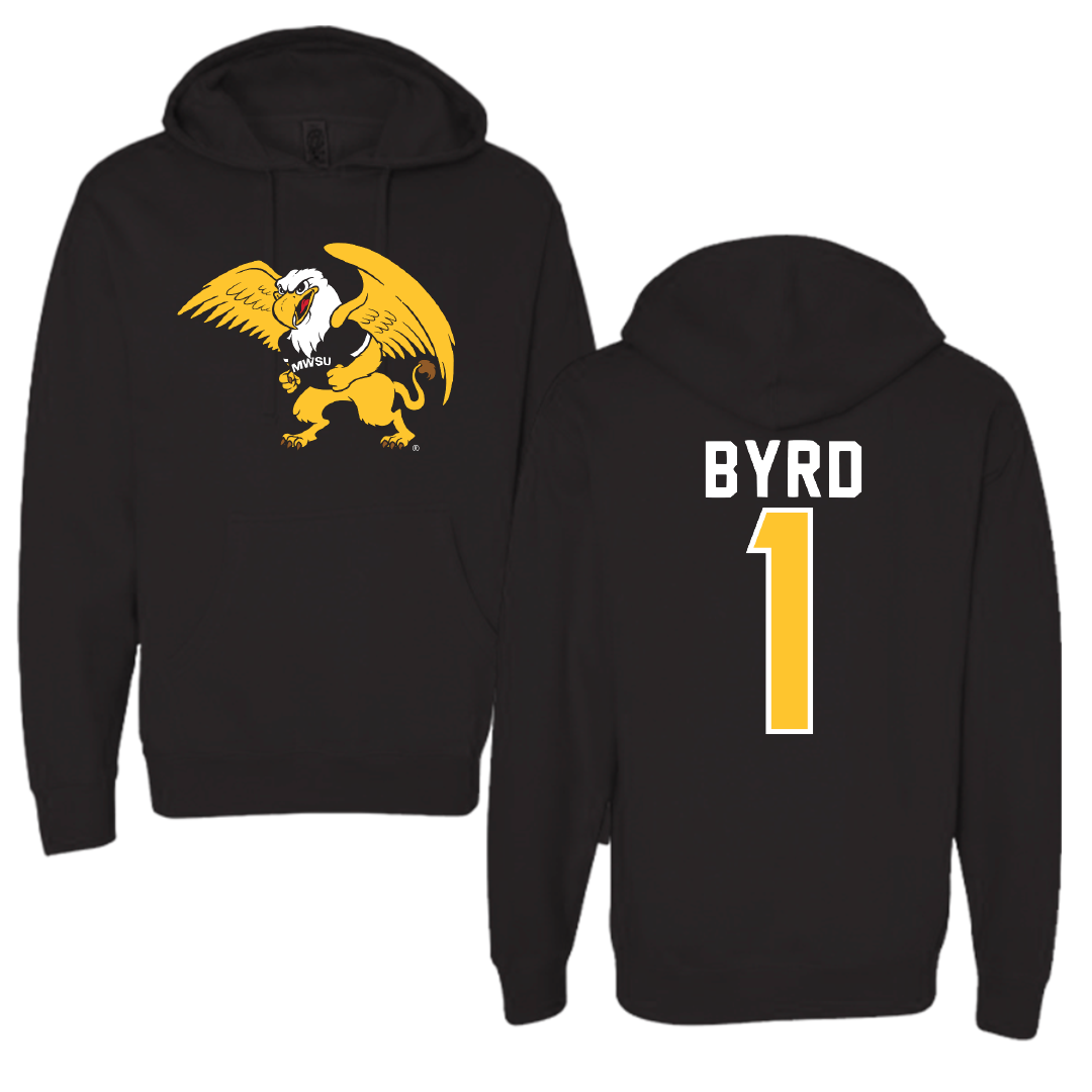 Missouri Western State University Softball Black Hoodie - #1 Morgan Byrd