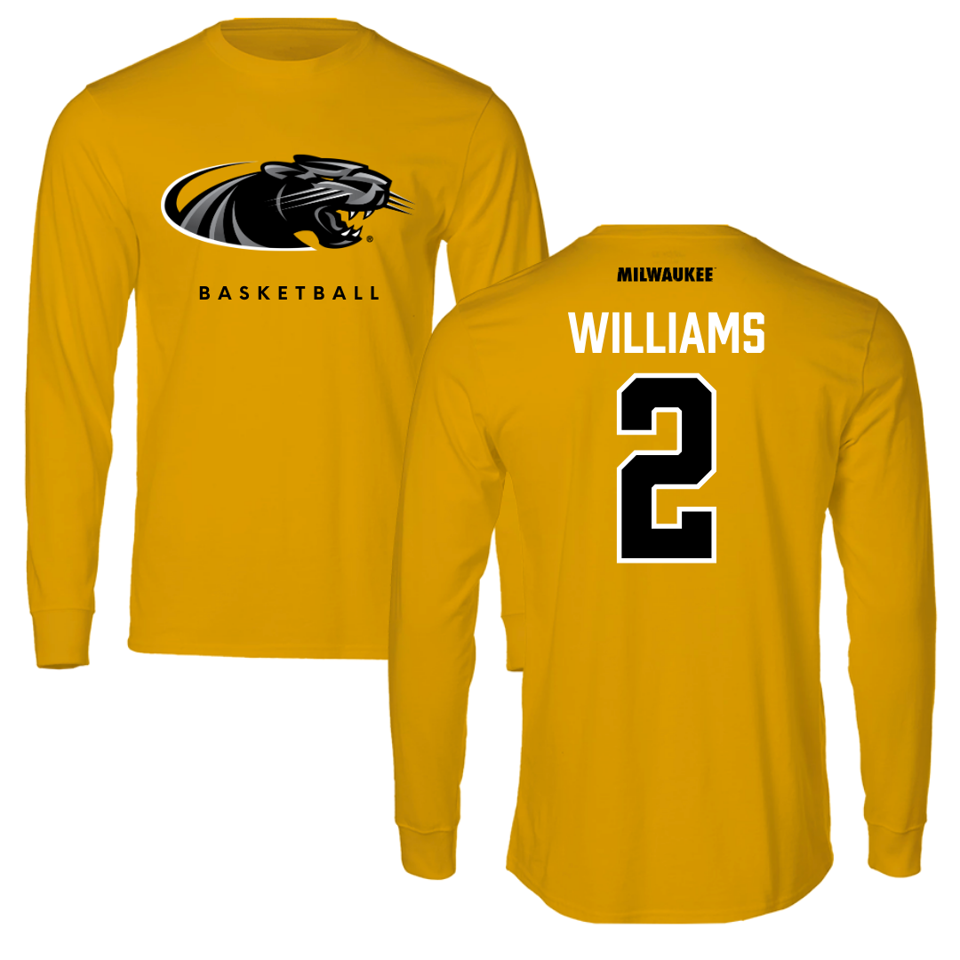 University of Wisconsin-Milwaukee Basketball Gold Performance Long Sleeve - #2 Jada Williams