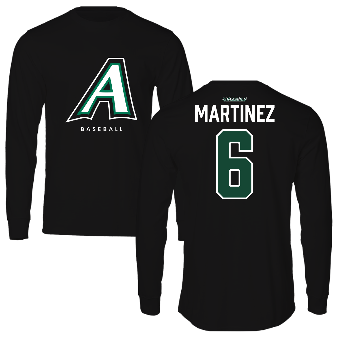 Adams State University Baseball Black Block Long Sleeve - #6 Gunner Martinez