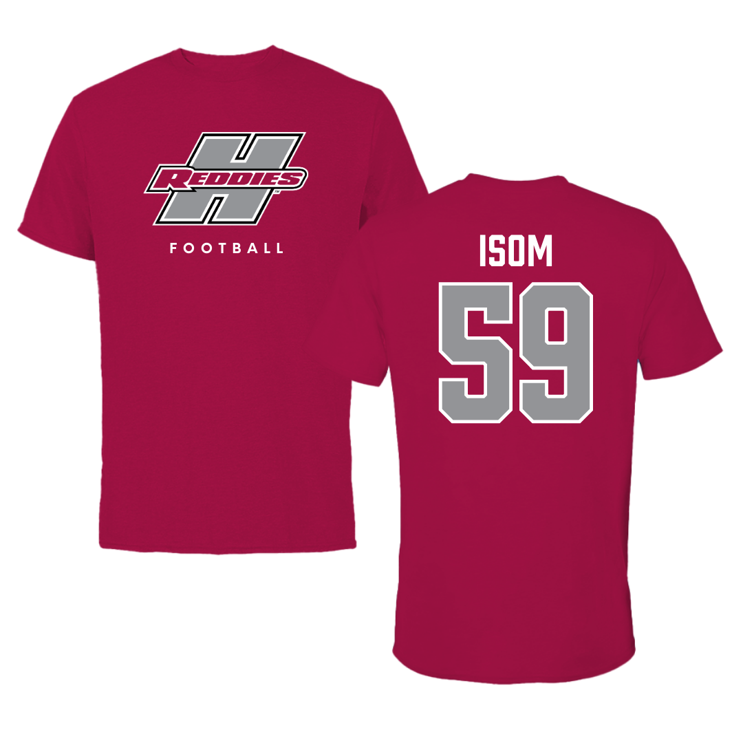 Henderson State University Football Cardinal Performance Tee - #59 Alexander Isom
