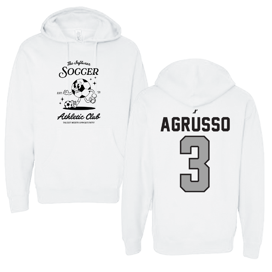 Soccer White Influxer Athletic Club Hoodie - #3 Isabella Agrusso