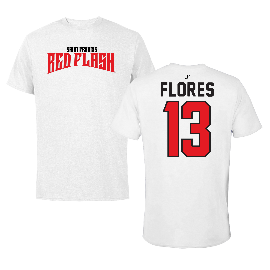 Saint Francis University (Pennsylvania) Soccer White Classic Tee - #13 Layla Flores